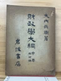 財政学大綱ー中巻ー租税編