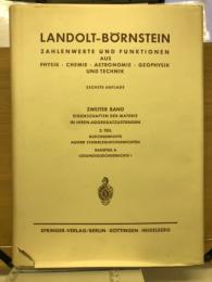 LANDOLT-BÖRNSTEIN