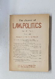 TheJournal　of　LAWPOLITICS　Vol. 32 No. 1 1981年３月号