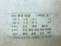 朝鮮中央年鑑　1965年