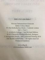 Novum Testamentum Graecum Editio Critica Maior IV　teil 1・2 Part1・2