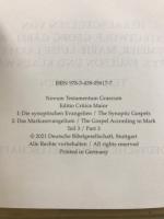 NOVUM TESTAMENTUM GRAECUM EDITIO CRITICA MAIOR  Teil 1-3/Part1-3