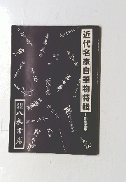 近代名家自筆物特輯　出生年順