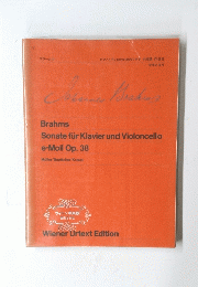 Brahms Sonate fur Klavier und Violoncello e-Moll Op. 38