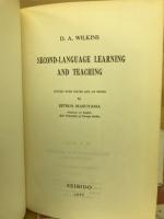 SECOND-LANGUAGE LEARNING AND TEACHING 