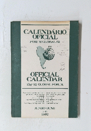 CALENDARIO OFICIAL　FORUM GLOBAL 92　1992年1月14日号