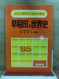 合格点獲得のための対策書　早稲田の世界史