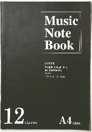 Music　Note　Book　12　STAVES