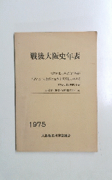 戦後大阪史年表　１９７５