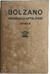 BOLZANO WISSENSCHAFTSLEHRE BAND III