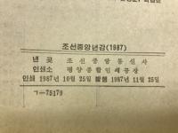 朝鮮中央年鑑　1987年
