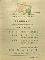 双曲線函数表　1