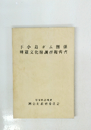 下小鳥ダム関係埋蔵文化財調査報告書