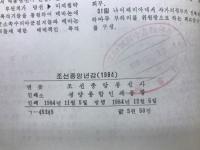 朝鮮中央年鑑　1984年