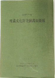 埋蔵文化財発掘調査概報
