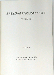 東関東自動車道埋蔵文化財調査報告書IV　佐原地区(1)