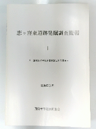 恋ヶ窪東遺跡発掘調査概報　I　1990年3月号