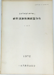 新野遺跡発掘調査報告　1972