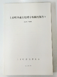 上市町埋蔵文化財分布調査報告 V 1992年度