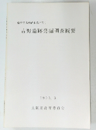 吉野遺跡発掘調査概要 1993.3
 