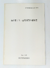 福本家ノ上古墓発掘調査報告書