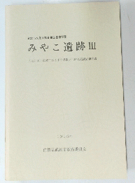武雄市文化財調査報告書第28集　みやこ遺跡　III