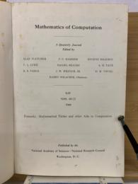 Mathematics of Computation　　January 1959　№.65