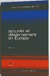 securite et desarmement en Europe