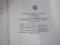 アメリカ詩文選　A　HISTORY　OF　AMERICAN　LITERATURE　AN　ANTHOLOGY