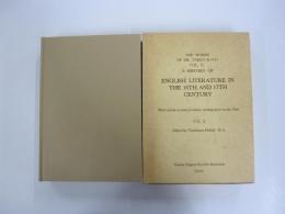 A HISTORY OF ENGLISH LITERATURE IN THE 16TH AND 17TH CENTURY