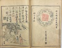 名数画譜　天地人付録　揃4冊