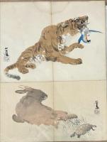 木版彩色摺　栖鳳画伯十二支　12枚