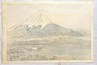 吉田博木版画　冨士十景ノ内【吉田村】　自摺