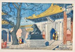 エリザベス・キース木版画　【ラマ寺院北京】