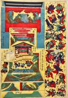 大新板歌舞伎芝居舞台切組画　続共2枚