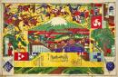 志ん板切組燈篭富士裾野牧狩之図