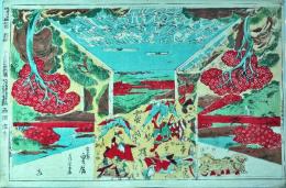 極志んぱん切組とうろう千本桜道行之段