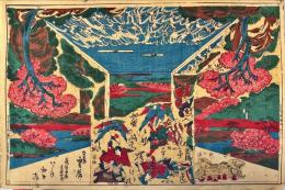 極志んぱん切組とうろう千本桜道行之段