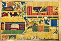 大志ん板切組燈篭中将姫雪責のだん