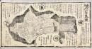 江戸焼場所方角絵図　木版墨刷
