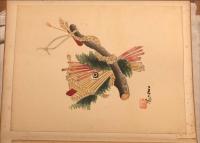 木版彩色刷　川崎巨泉筆おもちゃ絵画帖(私製)　全34図
