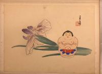 木版彩色刷　川崎巨泉筆おもちゃ絵画帖(私製)　全34図
