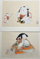 御所人形絵六趣