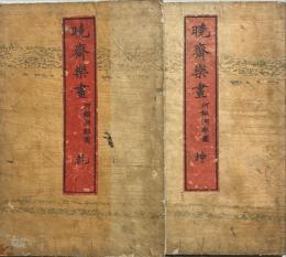 暁斎楽画　乾坤2冊