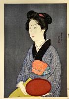 木版画　橋口五葉　女六題