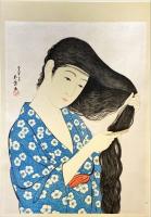 木版画　橋口五葉　女六題