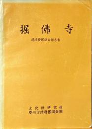 掘佛寺遺蹟発掘調査報告書