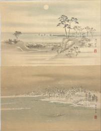 広重画　江都八景　8枚　木版彩色刷