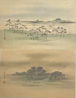 広重画　江都八景　8枚　木版彩色刷