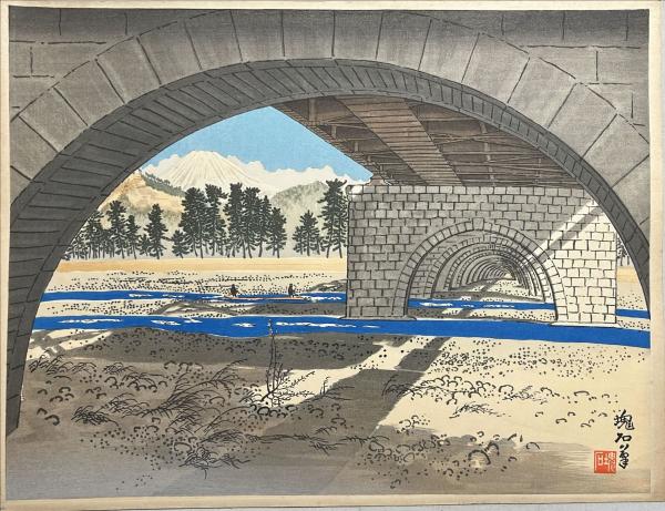 三世長谷川貞信木版画 「暫 鎌倉権五郎景政」 / 杉本梁江堂